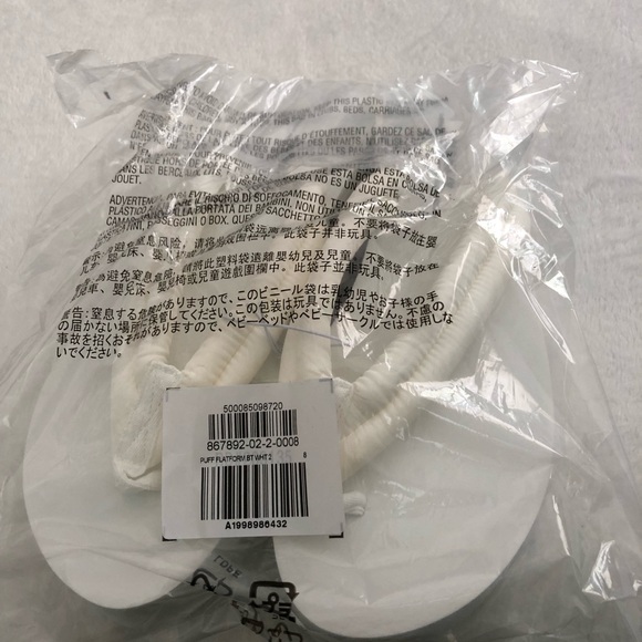 New old navy puffy platform sandals slides, women size 8 - Picture 12 of 12